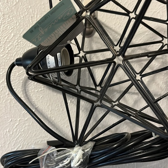 Black Metal Cage Pendant Light - Picture 5 of 6